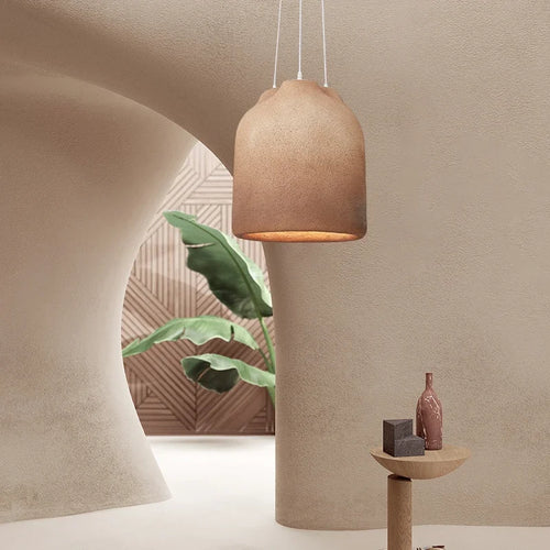 Designer Dining Room Wabi Sabi Chandelier Coffee Model House Personality LED Decor Light Creative Table Bar Kitchen Pendant Lamp - vue 5 sur 9