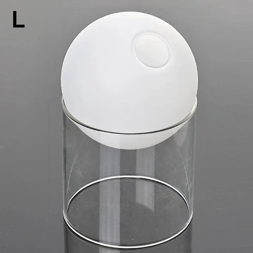 mini vase rond en verre pour décoration hydroponique écologique