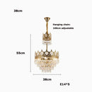 lustre en cristal k9 dimmable pour un éclairage élégant