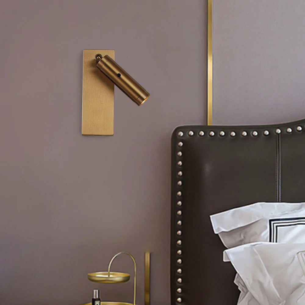 3W LED Reading Wall Lamp With Switch DC5V USB Charging Port Bedside 350 Degree Rotation Bedroom Hotel Headboard Sconces Light