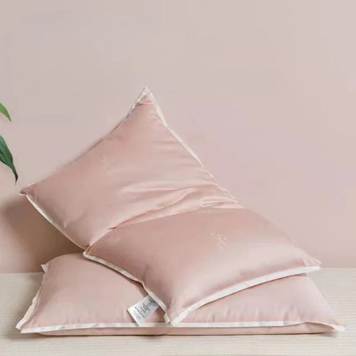 oreiller en soie et coton pour un sommeil apaisant et confortable