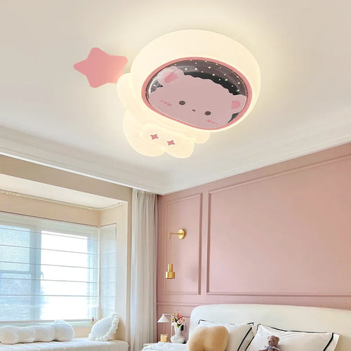plafonnier mignon pour chambre d'enfant thème astronaute et princesse - vue 2 sur 8