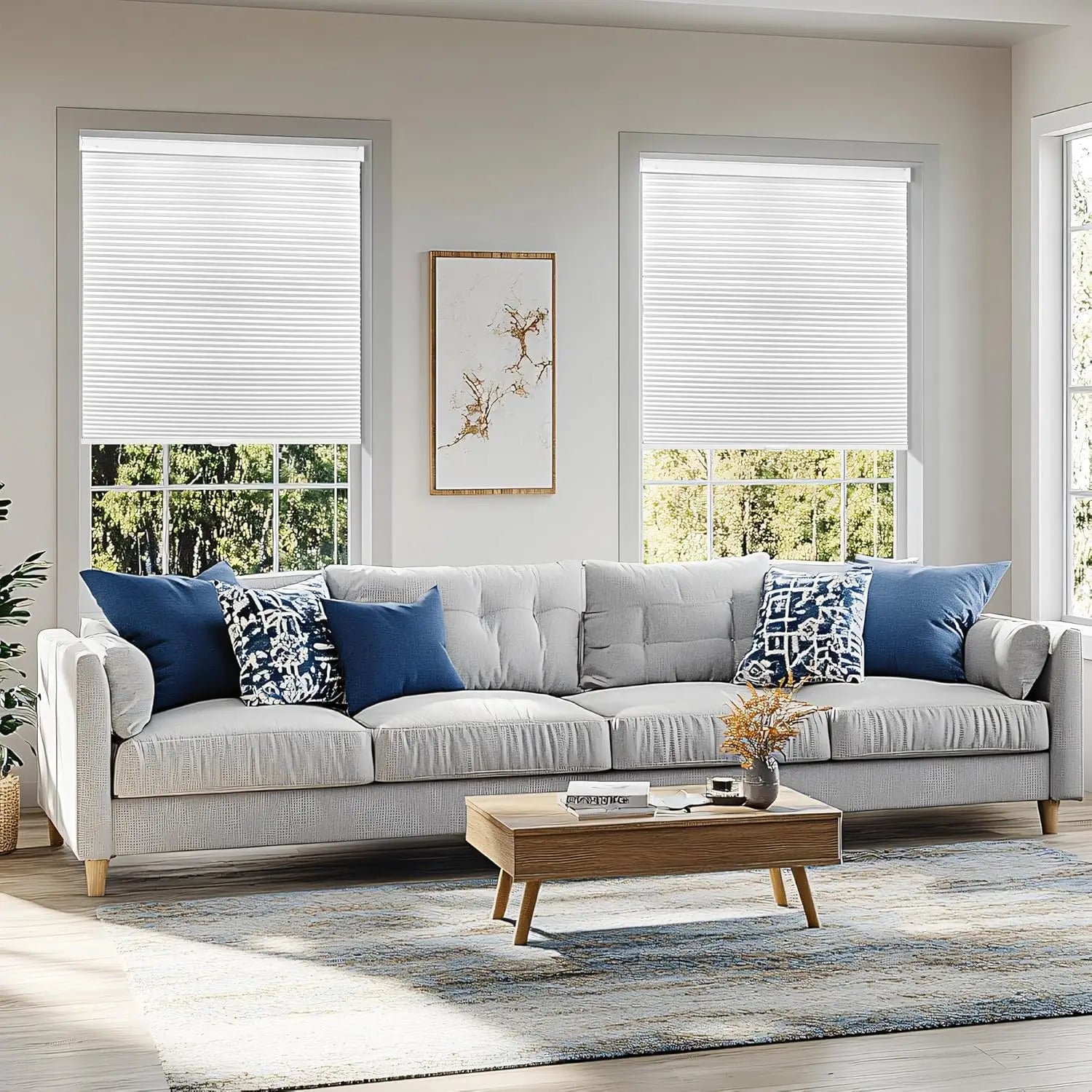 Store alvéolé sans perçage sans fil fenêtre moderne - vue 6 sur 8