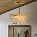 lustre en rotin fait à la main multi-étages moderne créatif