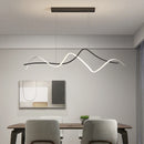 suspension moderne design artistique incurvé pour intérieur élégant