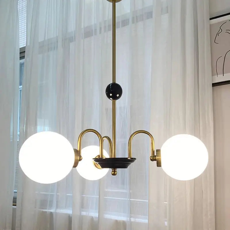 lustre rétro romantique avec protection des yeux et lumière douce - vue 4 sur 16