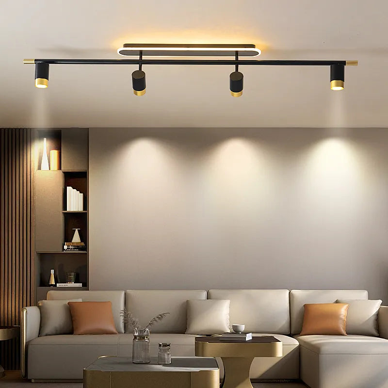 Lustre noir Led moderne intérieur - vue 2 sur 18