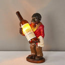 lampe de singe rétro en résine pour déco vintage et loft