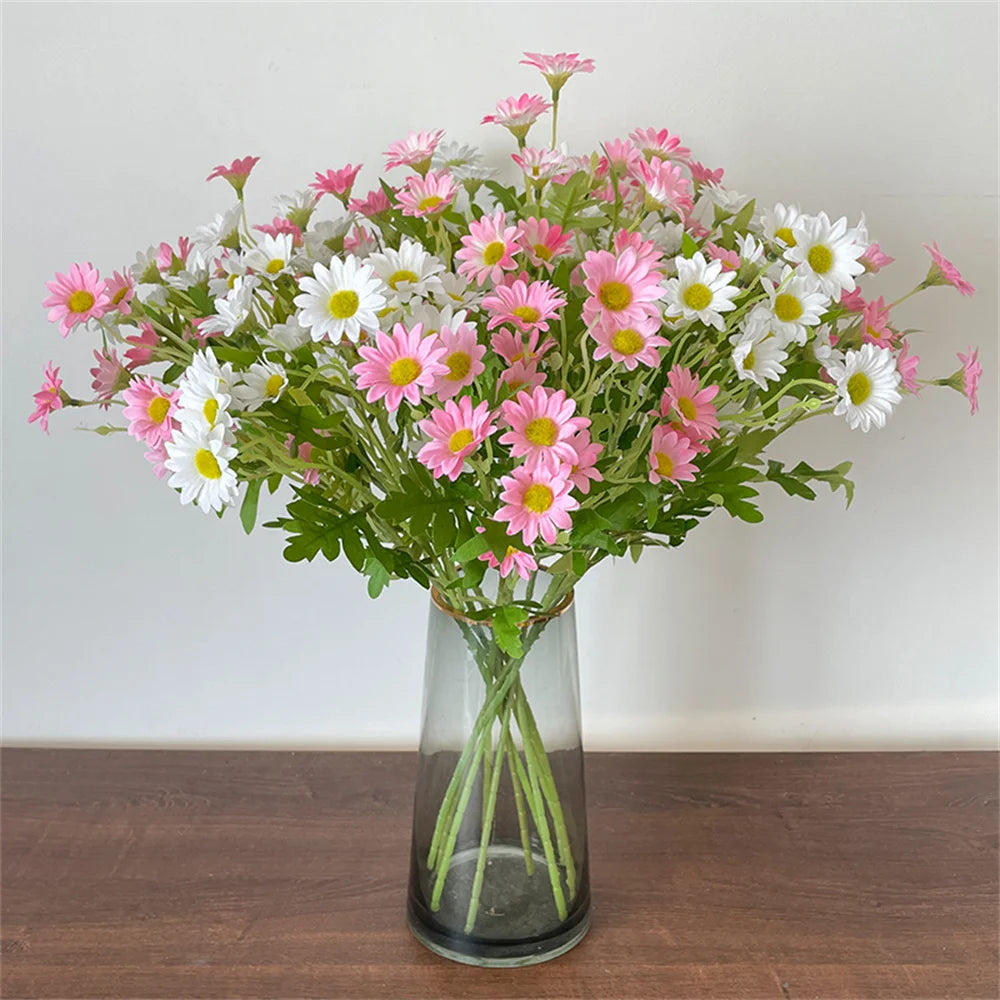 fleurs artificielles marguerites pour décoration mariage et bricolage - vue 3 sur 13