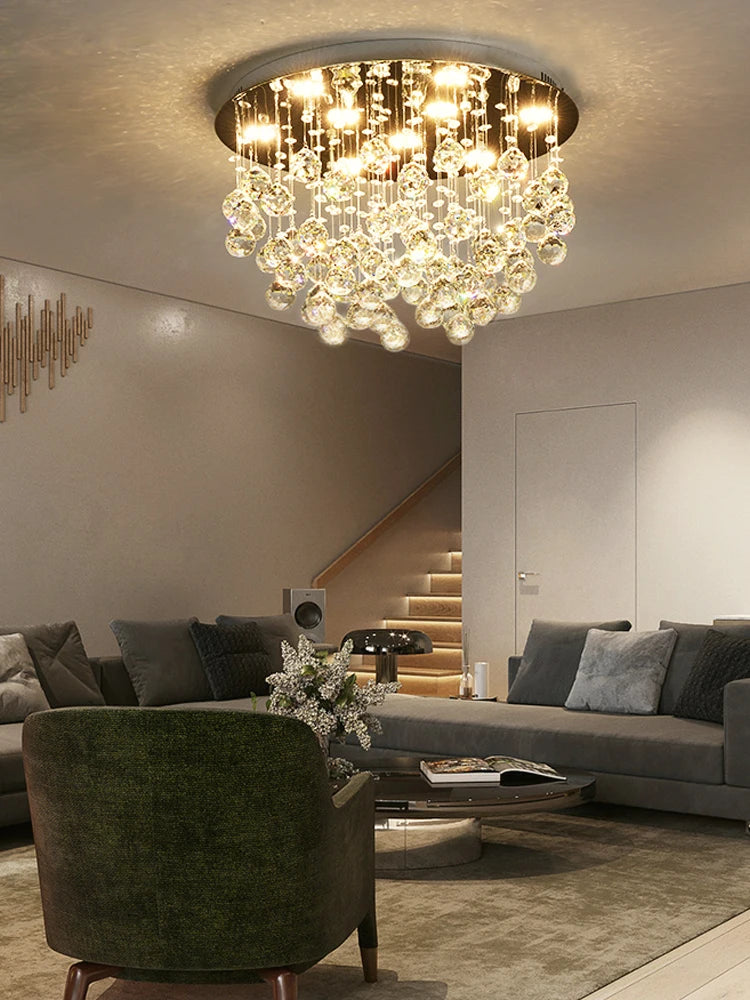 lustre en cristal moderne pour un éclairage de luxe