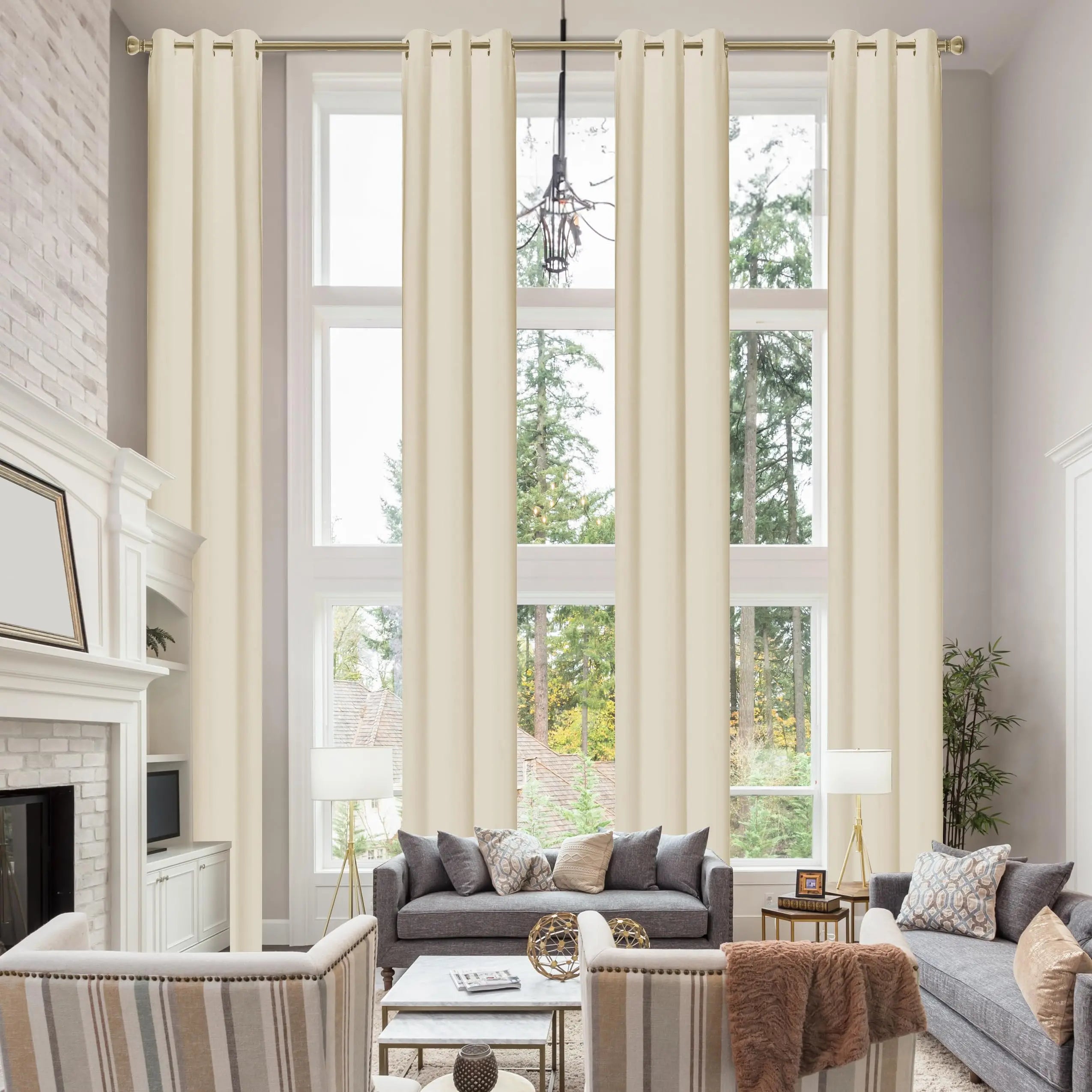 Rideau occultant extra long sur mesure style moderne - vue 5 sur 10