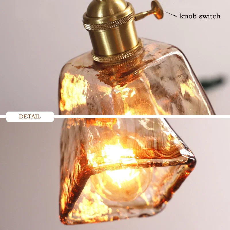 lustre en verre rétro nordique pour café et restaurant - vue 7 sur 10
