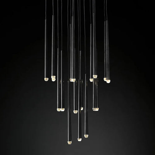 lustre en cristal design moderne pour éclairage intérieur élégant