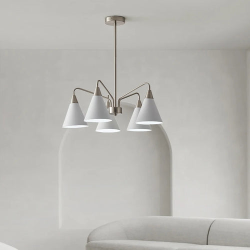 lustre rétro de style médiéval design minimaliste en fer - vue 3 sur 8