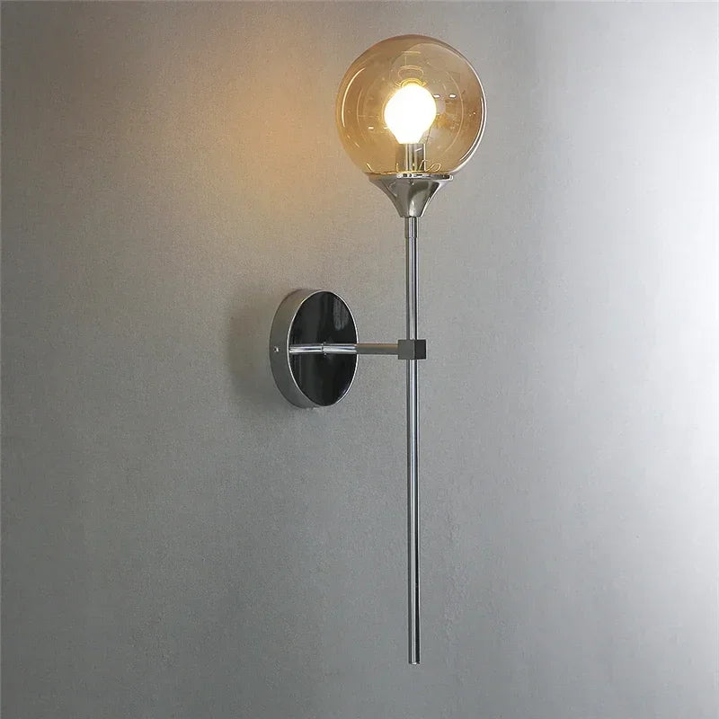 applique murale créatives en boule de verre style nordique
