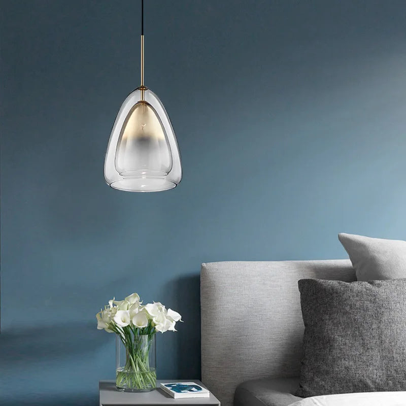 suspension en verre design nordique pour décoration intérieure moderne - vue 3 sur 15