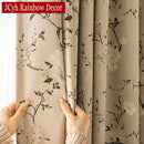 Rideau occultant floral moderne pour salon et chambre