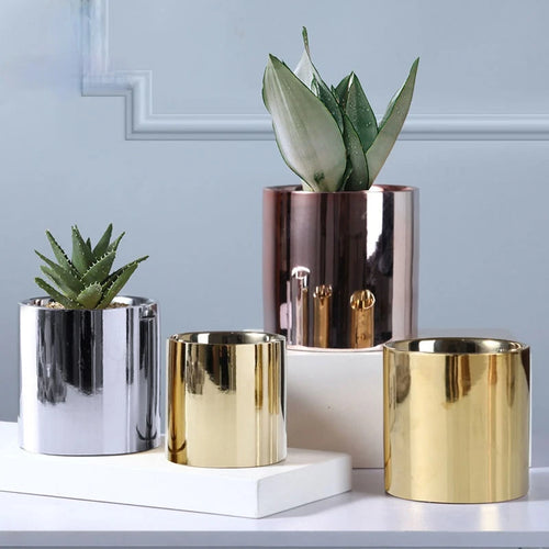 décoration de jardin pot en céramique pour plantes vertes et succulentes - vue 2 sur 9