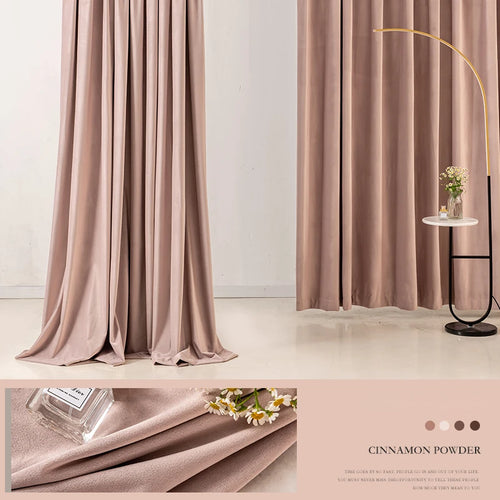 Rideau occultant style retro pour grandes fenetres salon