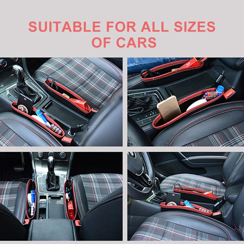 organisateur de voiture multifonctionnel avec porte-gobelet et rangement
