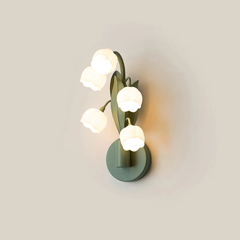 Applique murale Led style rural nordique maison fleurs muguet - vue 2 sur 6