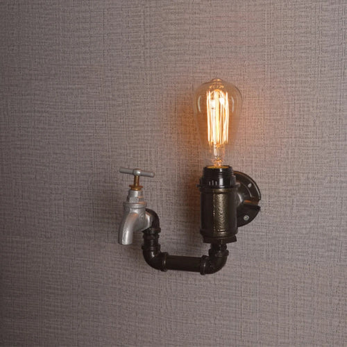 applique murale industrielle vintage en fer pour loft bar restaurant