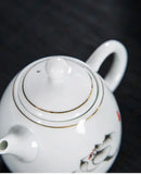 Theiere porcelaine style yixing service the asiatique artisanal