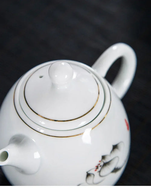 Theiere porcelaine style yixing service the asiatique artisanal