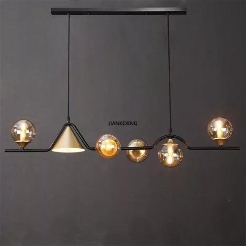 lustre led en verre pour bar et décoration de maison