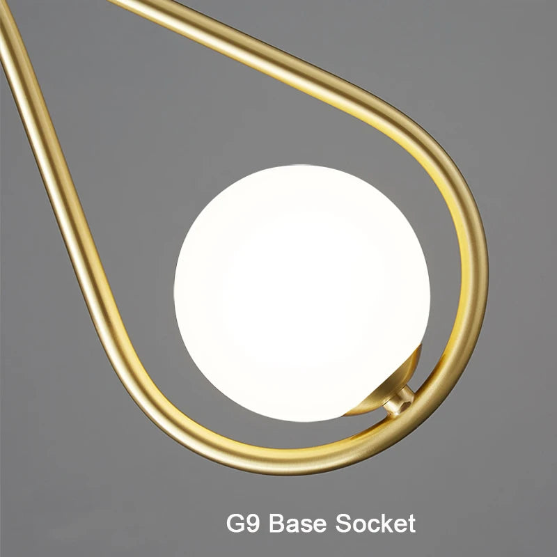 Suspension LED d'intérieur avec cordon G9 - vue 6 sur 9