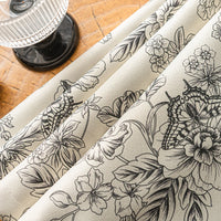 Rideau occultant imprimé style europeen pour chambre salon