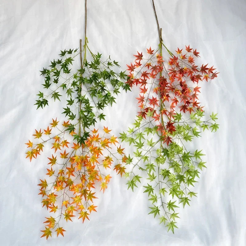 plantes artificielles feuilles d'érable décoratives pour intérieur automnal