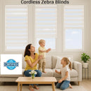 Store zébré jour nuit double couche pour salon chambre