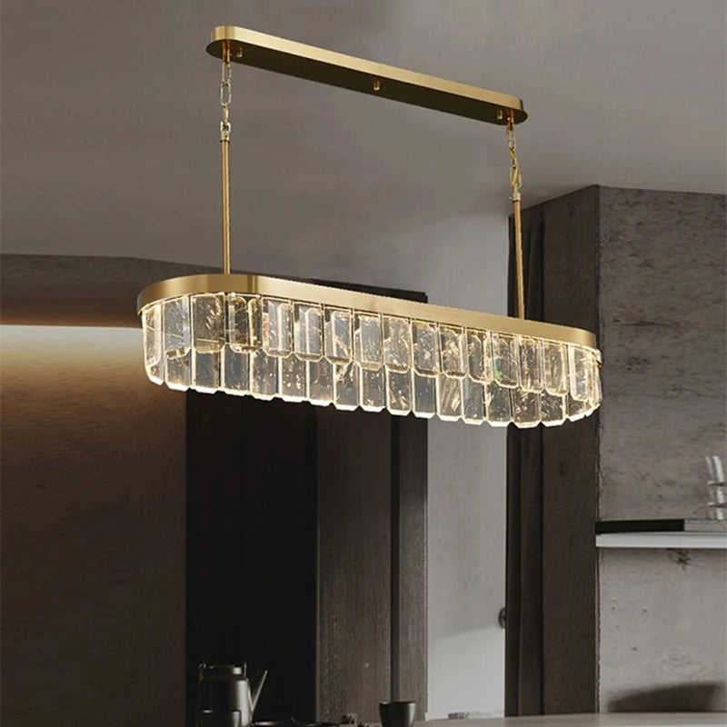 lustre en cristal multicouche nuage et brume pour hôtel avec corps en acier - vue 4 sur 15