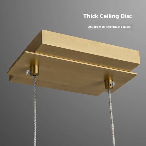 suspension en cuivre design moderne pour restaurant et intérieur - vue 6 sur 10