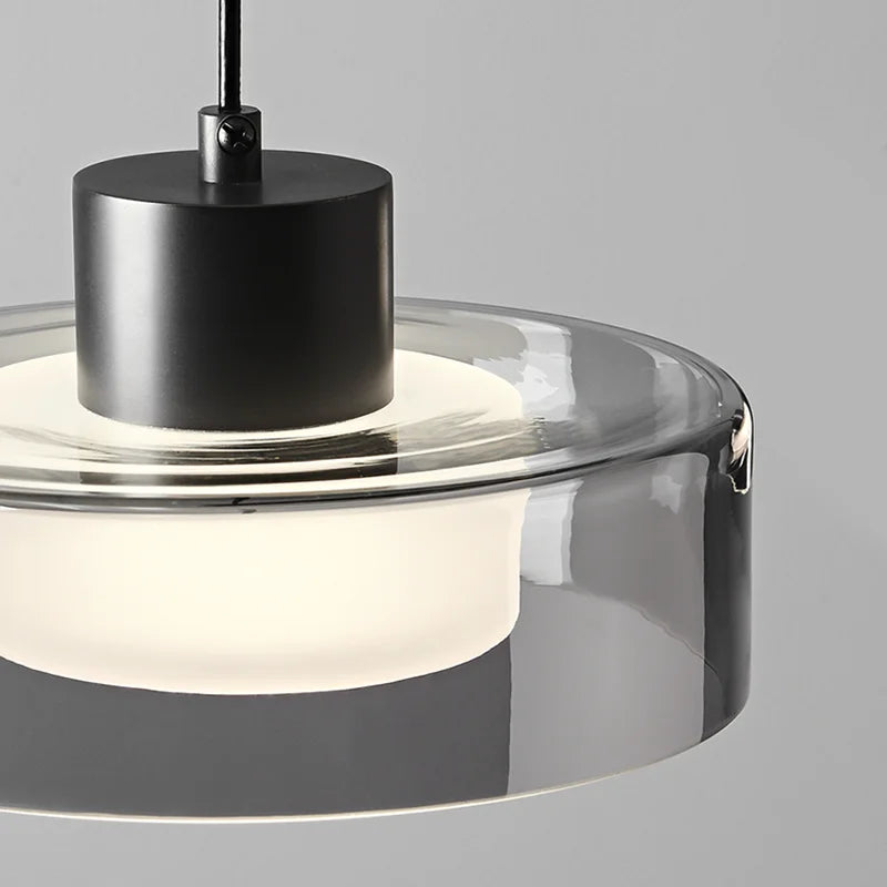lustre de luxe en verre rond pour décoration rétro