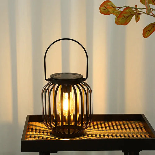Lumière de jardin solaire extérieure LED étanche lanterne chinoise lumière B &amp; B cour Antique fer Art Portable paysage lumière chaude - vue 2 sur 6