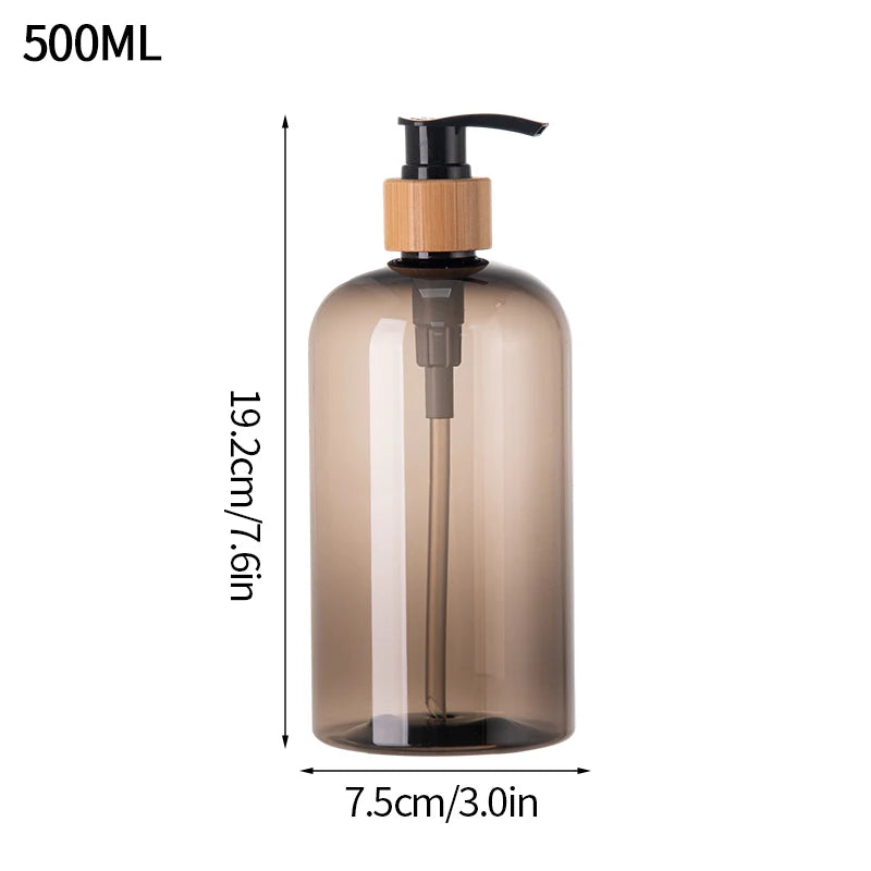 flacon pompe rechargeable pour shampoing et gel douche - vue 26 sur 33