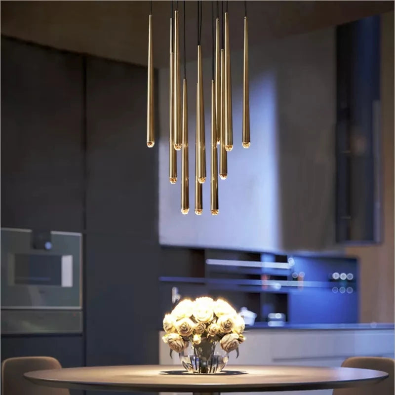 lustre en cristal design moderne pour éclairage intérieur élégant - vue 7 sur 17