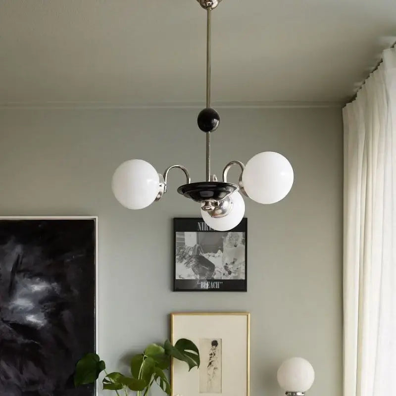lustre rétro romantique avec protection des yeux et lumière douce - vue 5 sur 16