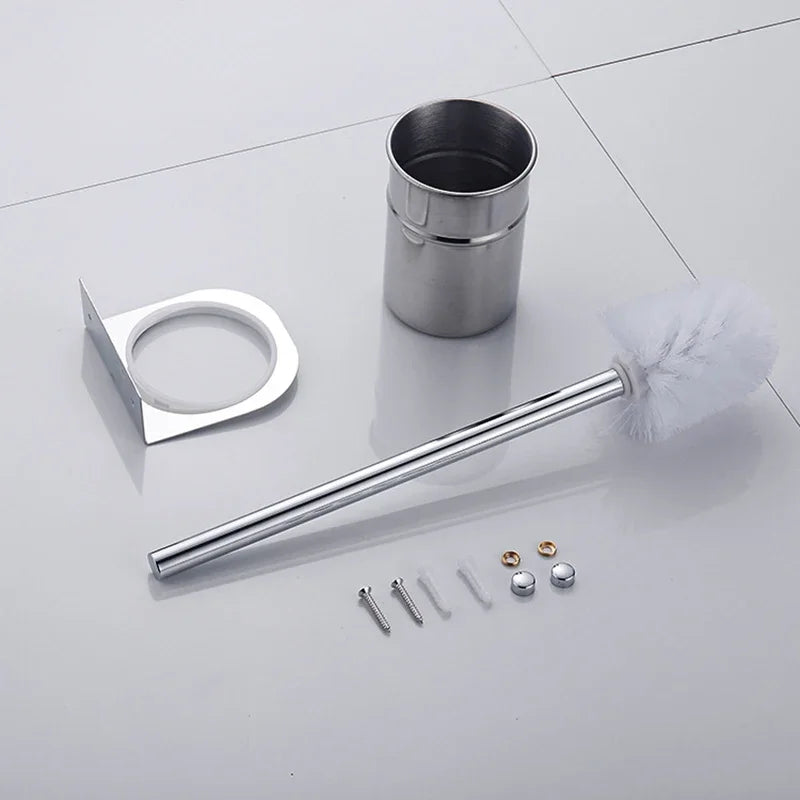 brosse de nettoyage en acier inoxydable pour salle de bain