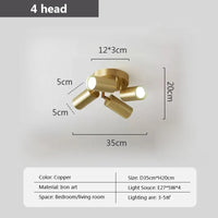 plafonnier led moderne avec projecteurs luminaire09