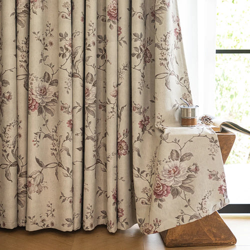Rideau occultant floral élégant pour salon et chambre