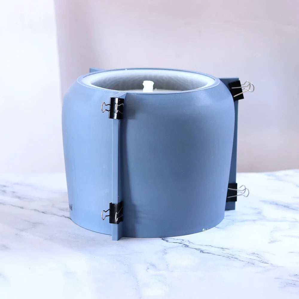 moule en silicone pour pot de fleurs nordique rond - vue 5 sur 8