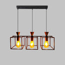 Loft Industrial Style Hexagonal Iron Art Dining Room Chandelier Retro Living Room Bedroom Lamp Bar Edison Creative Lamps