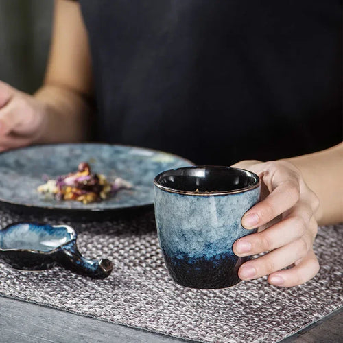 Tasse à thé japonaise ceramique style minimaliste epais