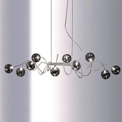 lustre nordique créatif en verre art lumineux pour décoration intérieure