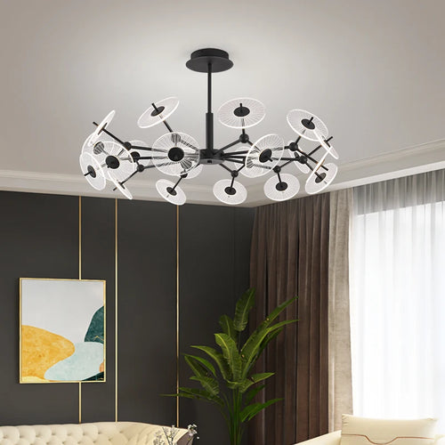 plafonnier moderne suspendu pour éclairage intérieur élégant - vue 4 sur 12