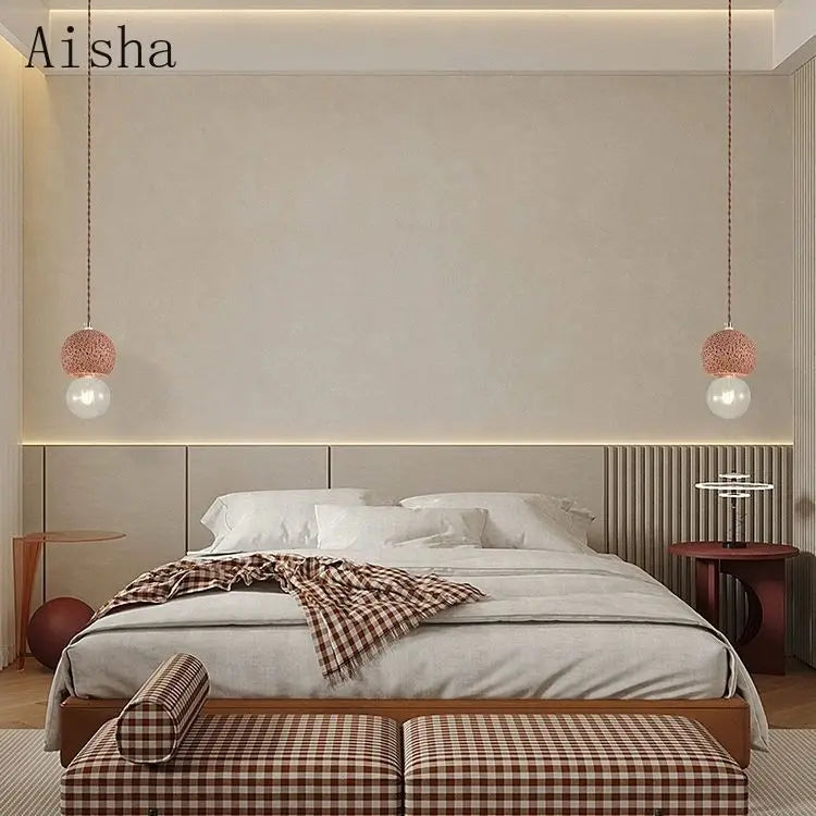 suspension wabi-sabi design nordique luminaire créatif pour intérieur - vue 5 sur 12