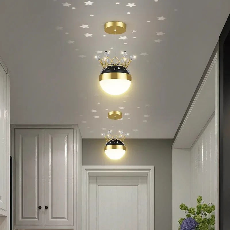 lustre moderne projection ciel étoilé éclairage intérieur décoratif - vue 4 sur 7